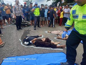 Kecelakaan Maut Di Depan SMPN-1 Gembong 2 Orang MD