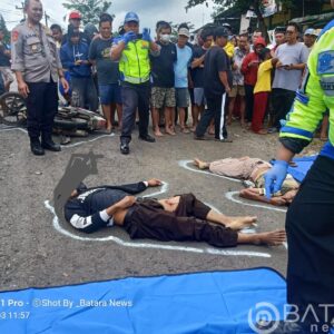 Kecelakaan Maut Di Depan SMPN-1 Gembong 2 Orang MD
