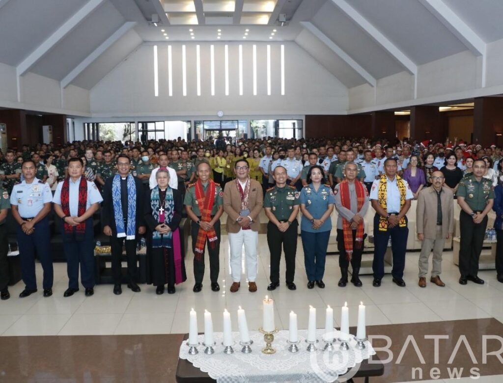 Wadan Koharmatau Hadiri Perayaan Natal Bersama TNI/Polri Se-Wilayah Kogartap II Bandung