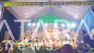 Peringati Harlah ke 97 Nahdlatul Ulama Pekuwon bersholawat. “Menjemput abad kedua menuju kebangkitan baru”