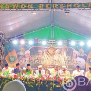 Peringati Harlah ke 97 Nahdlatul Ulama Pekuwon bersholawat. “Menjemput abad kedua menuju kebangkitan baru”