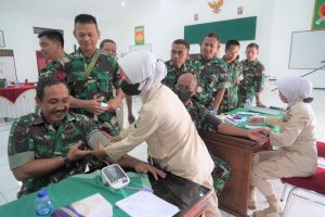 Kepedulian Danrem Wijayakusuma kepada Kesehatan Prajuritnya