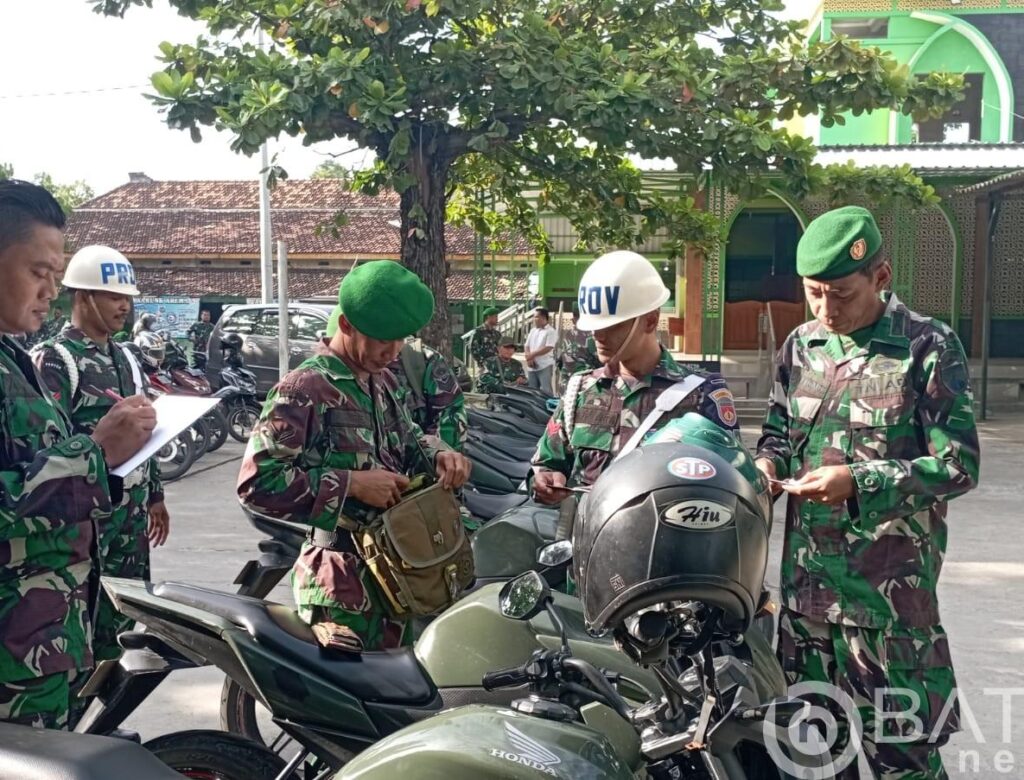 Cegah Pelanggaran dan Kecelakaan, Kodim Rembang Cek Kendaraan Dinas Anggota