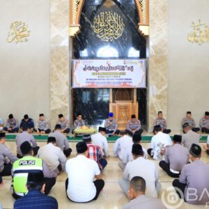 Eratkan Kebersamaan Sesama Anggota, Polres Tuban Gelar Peringatan Isra Mi’raj
