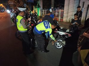 Satgasusus 69 Satlantas Polresta Pati fokus Brantas Kenalpot Brong Dan Balap Liar Di Pati