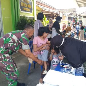 Dukung Balita Sehat, Babinsa Pendampingan Posyandu dan PMT