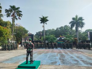 Dandim Rembang Pimpin Apel Pemberangkatan Cuti Lebaran Tahun 2023