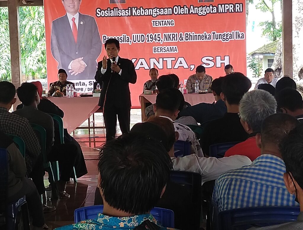 Sosialisasi DPR-RI Tentang Pancasila UUD 45, NKRI dan Bhineka Tunggal Ika Bersama Riyanta SH