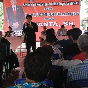 Sosialisasi DPR-RI Tentang Pancasila UUD 45, NKRI dan Bhineka Tunggal Ika Bersama Riyanta SH