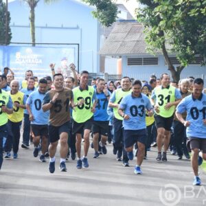 Personel Koharmatau Melaksanakan Samapta Semester I TA 2023