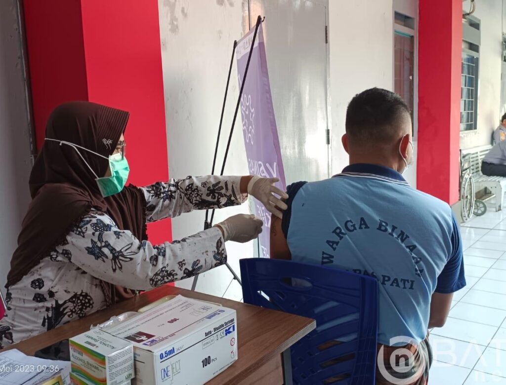 Antisipasi Penyakit Menular, 135 Warga Binaan LP Pati Disuntik Vaksin
