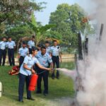 Latihan Kesiapsiagaan Bahaya Kebakaran Di Depohar 70