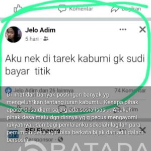 Warga Desa Buaran Mayong, Diancam Akan Di Pecahkan Kepalanya Gara-gara Kritik Kinerja Pemdes Dan Dapatkan Intimidasi 