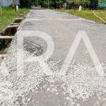 Pekerjaan Rigid Beton Desa Mojosari Kalitidu Bojonegoro Disinyalir kurang Spek
