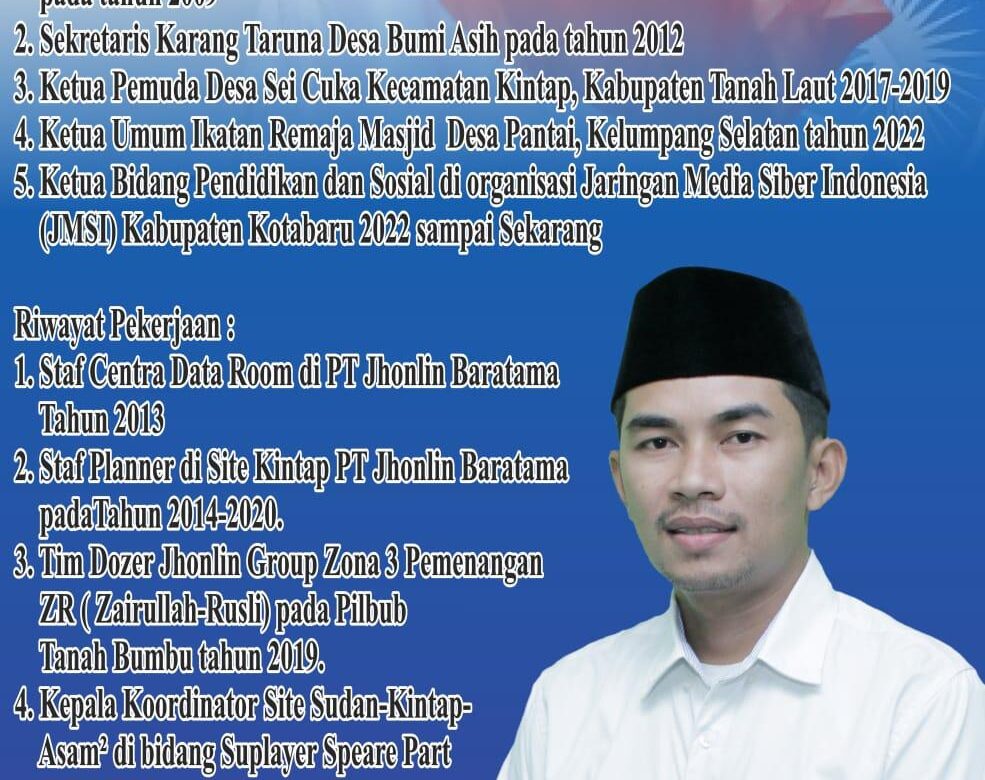 Nekat Demi Memperjuangkan Aspirasi Rakyat Kotabaru, Masduki Siap Maju Pileg