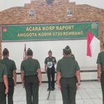 Dandim 0720/Rembang Lepas Prajurit Pindah Satuan