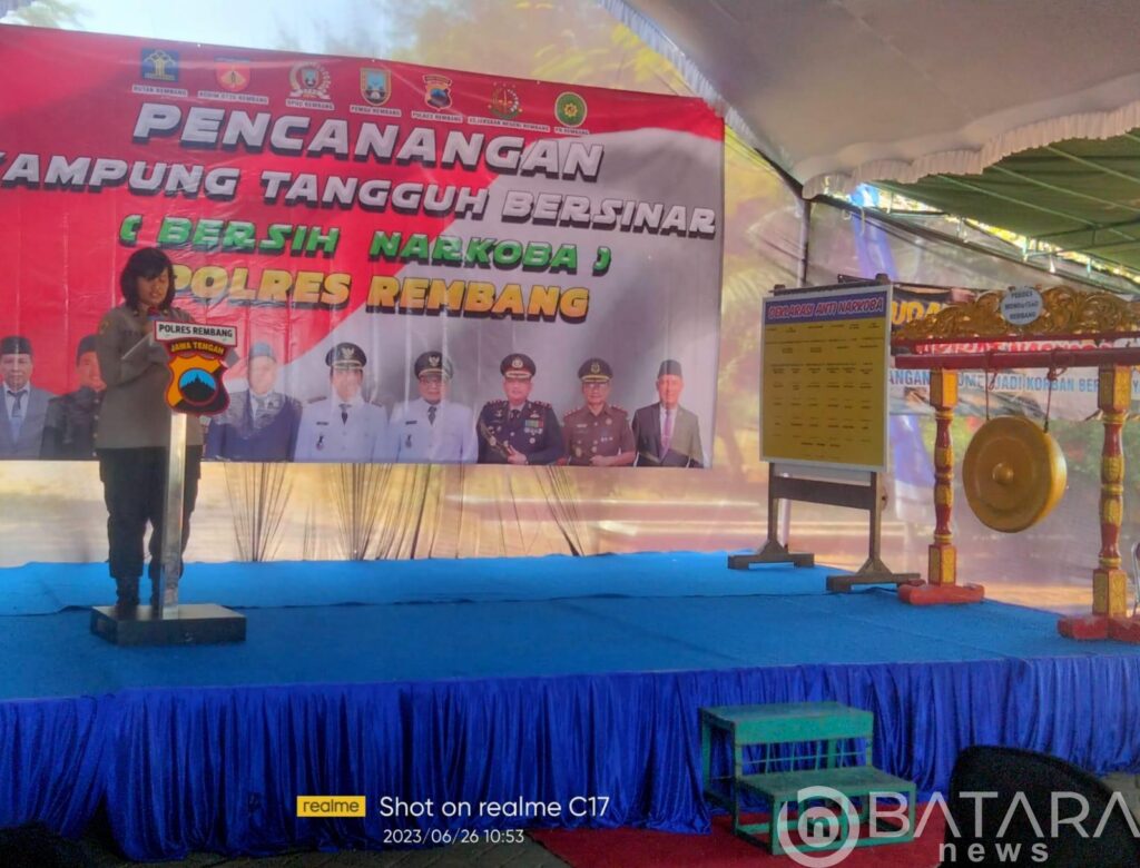 Polres Rembang Canangkan 3 Kampung Tangguh Bersih Narkoba