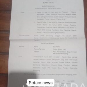 Elit Birokrasi Tuban Mulai Berkelit Ihwal Persoalan Dugaan SK PLT Kades Penidon Yang Palsu