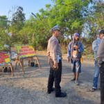 KBO Satlantas Polres Rembang Cek & Pantau Adanya Pembangunan Jalan Yang Di Kawatirkan Terjadi Macet