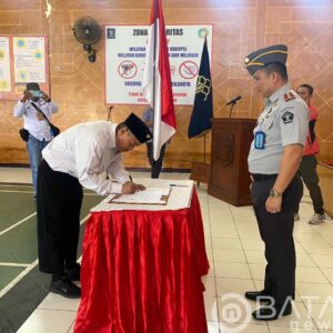 Warga Binaan Terorisme di Lapas Kelas IIA Bojonegoro Nyatakan Ikrar Setia kepada NKRI