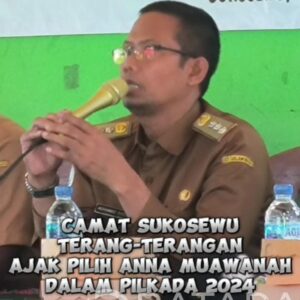 Camat Sukosewu Terang-terangan Kampanyekan Untuk Kembali Pilih Bupati Anna Muawanah, Diduga Melanggar UUD No 5 Tahun 2014
