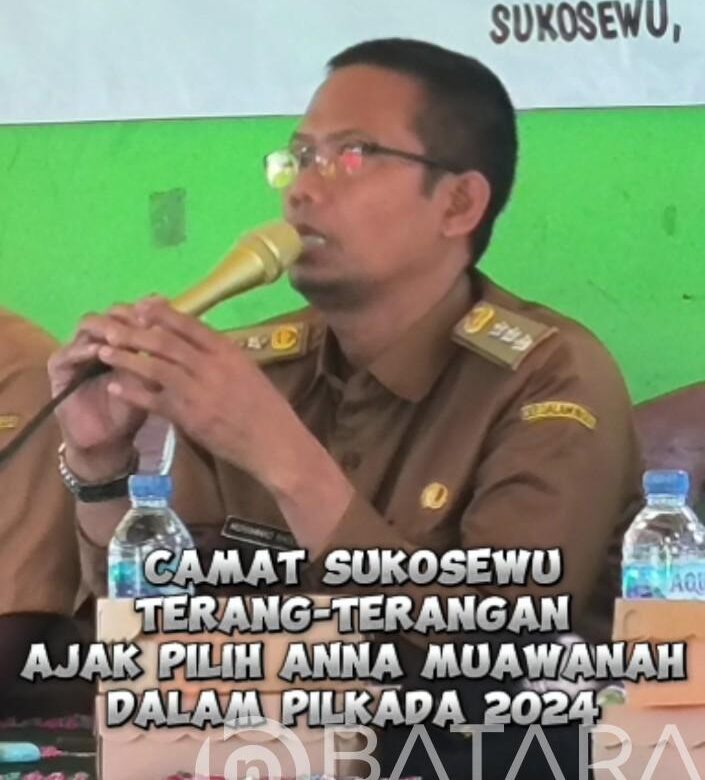 Camat Sukosewu Terang-terangan Kampanyekan Untuk Kembali Pilih Bupati Anna Muawanah, Diduga Melanggar UUD No 5 Tahun 2014