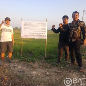 Kisruh sawah Bengkok Kades pihak penyewa hari ini kuasai sepenuhnya secara fisik