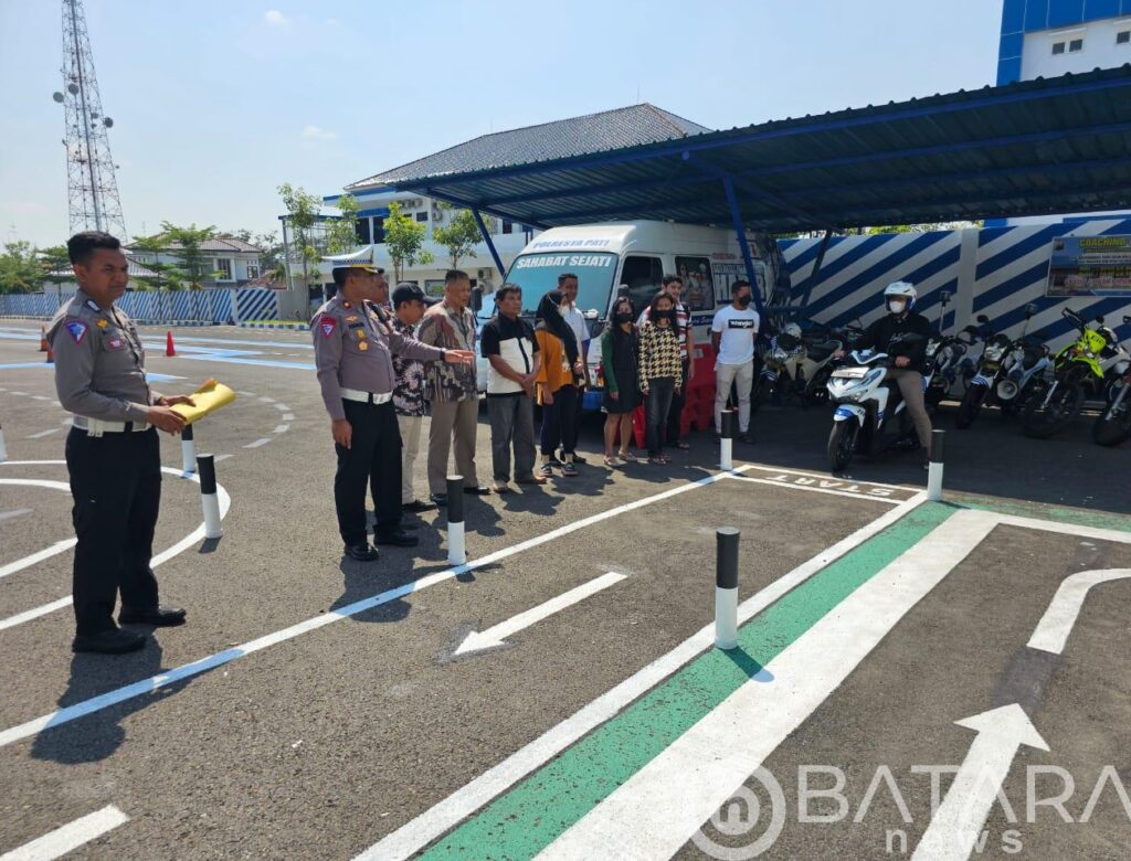 Penerapan Ujian Praktek SIM C Terbaru Di Sosialisasikan Satlantas Polresta Pati 