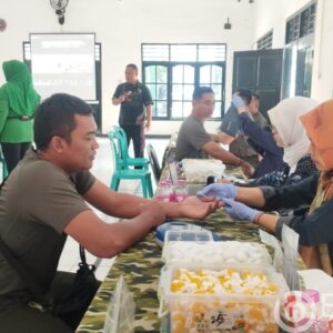 Sambut HUT RI Ke-78, Kodim 0720/Rembang Adakan Kegiatan Donor Darah
