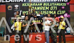 Kodim Pekalongan Juara Bulutangkis Danrem 071/Wijayakusuma Cup