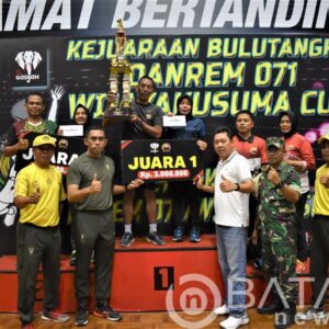 Kodim Pekalongan Juara Bulutangkis Danrem 071/Wijayakusuma Cup