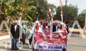 Kreatif Dan Meriah, Pawai Karnaval HUT RI Ke 78 di Desa Rukem