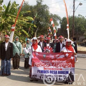 Kreatif Dan Meriah, Pawai Karnaval HUT RI Ke 78 di Desa Rukem
