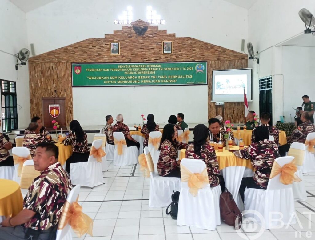 Kodim Rembang Adakan Pembinaan Dan Pemberdayaan Keluarga Besar TNI