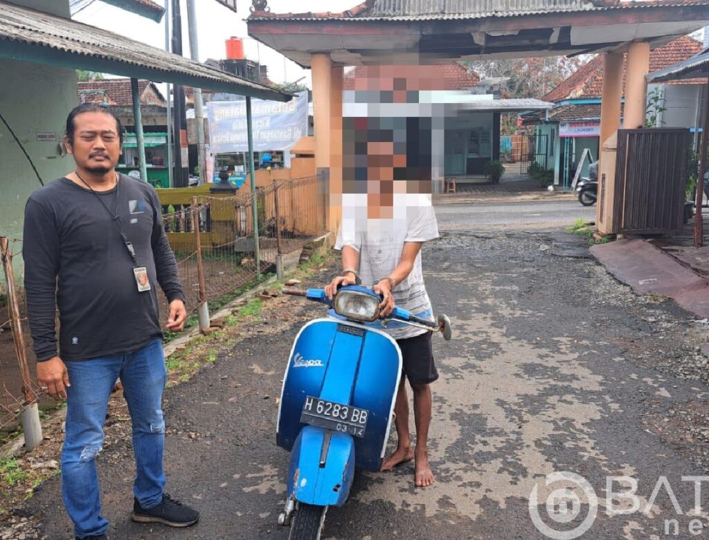 Curi Motor Vespa Di Desa Tlogorejo, Pemuda Ini Dibekuk Polsek Tlogowungu