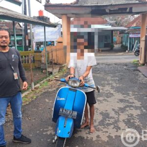 Curi Motor Vespa Di Desa Tlogorejo, Pemuda Ini Dibekuk Polsek Tlogowungu
