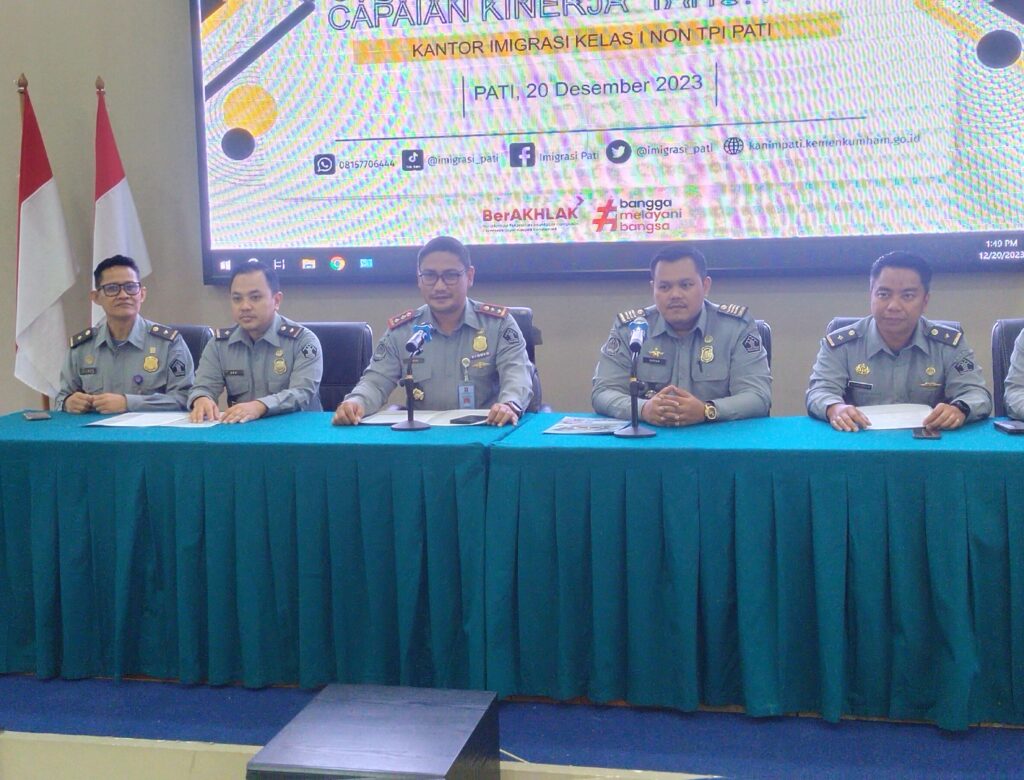 Adakan Press Release, Ini Capaian Kinerja Kantor Imigrasi Kelas I Non TPI Pati
