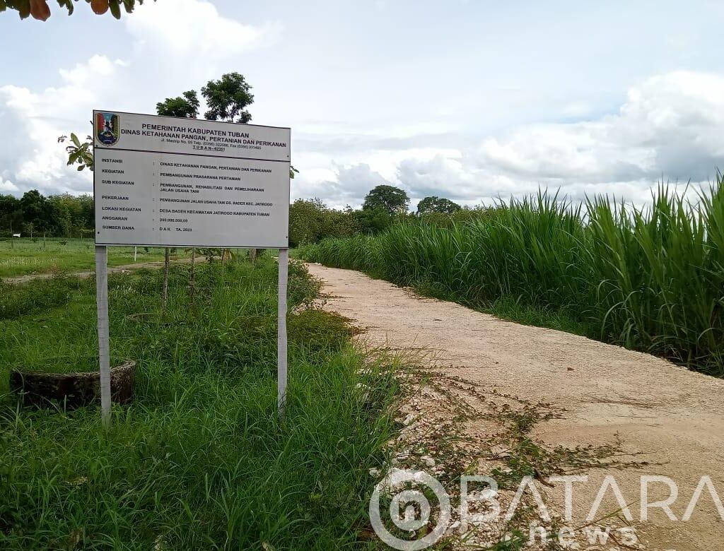 Sukses Bangun Jalan Usaha Tani, Pemdes Desa Bader Apresiasi Kinerja DKPP Tuban