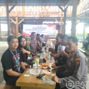 Curhat Kamtibmas Bersama Insan Pers, Polsek Kalitidu Bojonegoro, Ajak Teduhkan Suasana Pemilu 