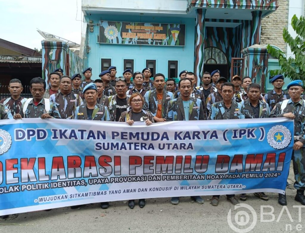 Satgas DPD IPK Sumut Gelar Deklarasi Pemilu Damai 2024 Ajak masyarakat tidak Golput