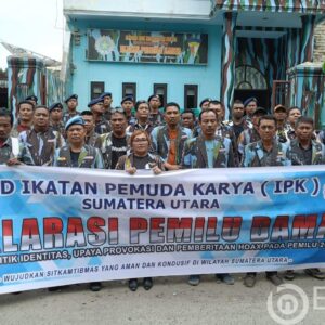 Satgas DPD IPK Sumut Gelar Deklarasi Pemilu Damai 2024 Ajak masyarakat tidak Golput