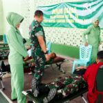 Sambut HUT ke- 78 Persit Kartika Chandra Kirana, Kodim Bojonegoro gelar Bakti Sosial Donor Darah