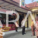 Satuan karya Bhayangkara Polsek Sumberrejo Bojonegoro Laksanakan Aksi longmarch,Dalam pengesahan anggota Baru