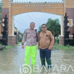 Kembali lagi, Desa Mintobasuki terendam banjir.