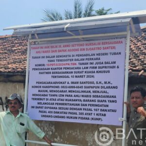 CEO PT Kapal Api Global Soedomo Mergonoto Digugat Perdata Gegara Srobot Tanah Warga Tuban