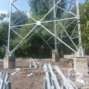 Disinyalir Tak Kantongi Izin, Warga Persoalkan Pembangunan Tower BTS Di Tuban 