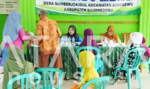 Babinsa Koramil Sukosewu Bojonegoro,peduli kesehatan warga Binaan dampingi Kegiatan Posyandu Lansia