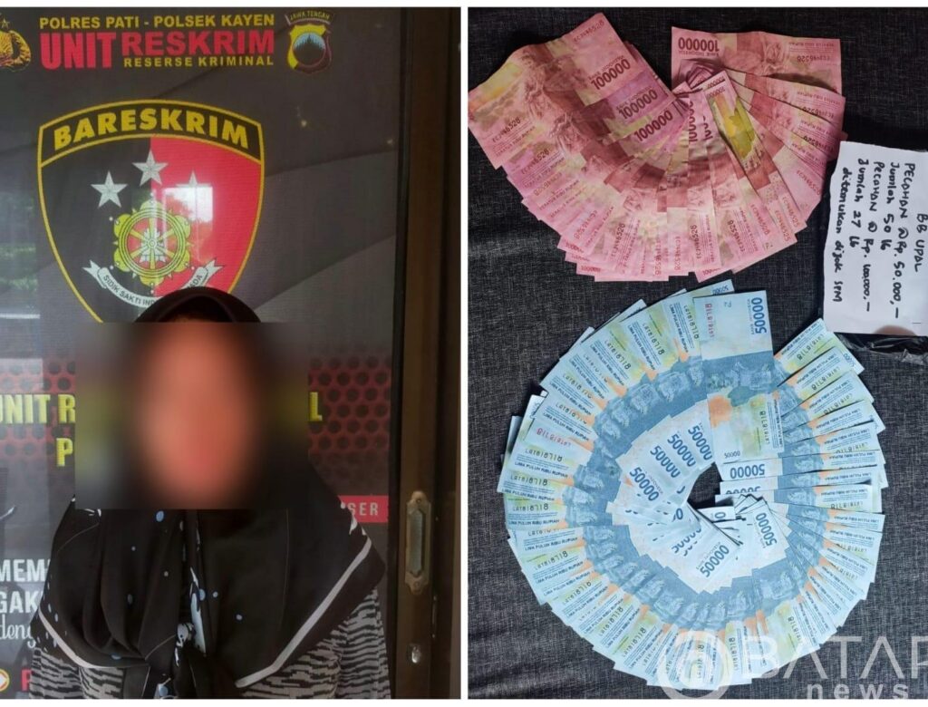 Tersangka Pengedar Uang Palsu di Pasar Diamankan Polsek Kayen