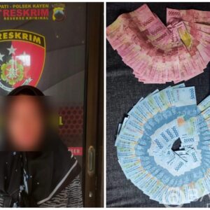 Tersangka Pengedar Uang Palsu di Pasar Diamankan Polsek Kayen