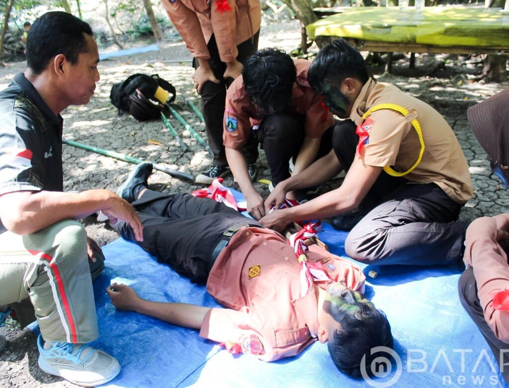 Peserta Perkemahan Saka Wira Kartika Kodim Bojonegoro dibekali Materi Krida